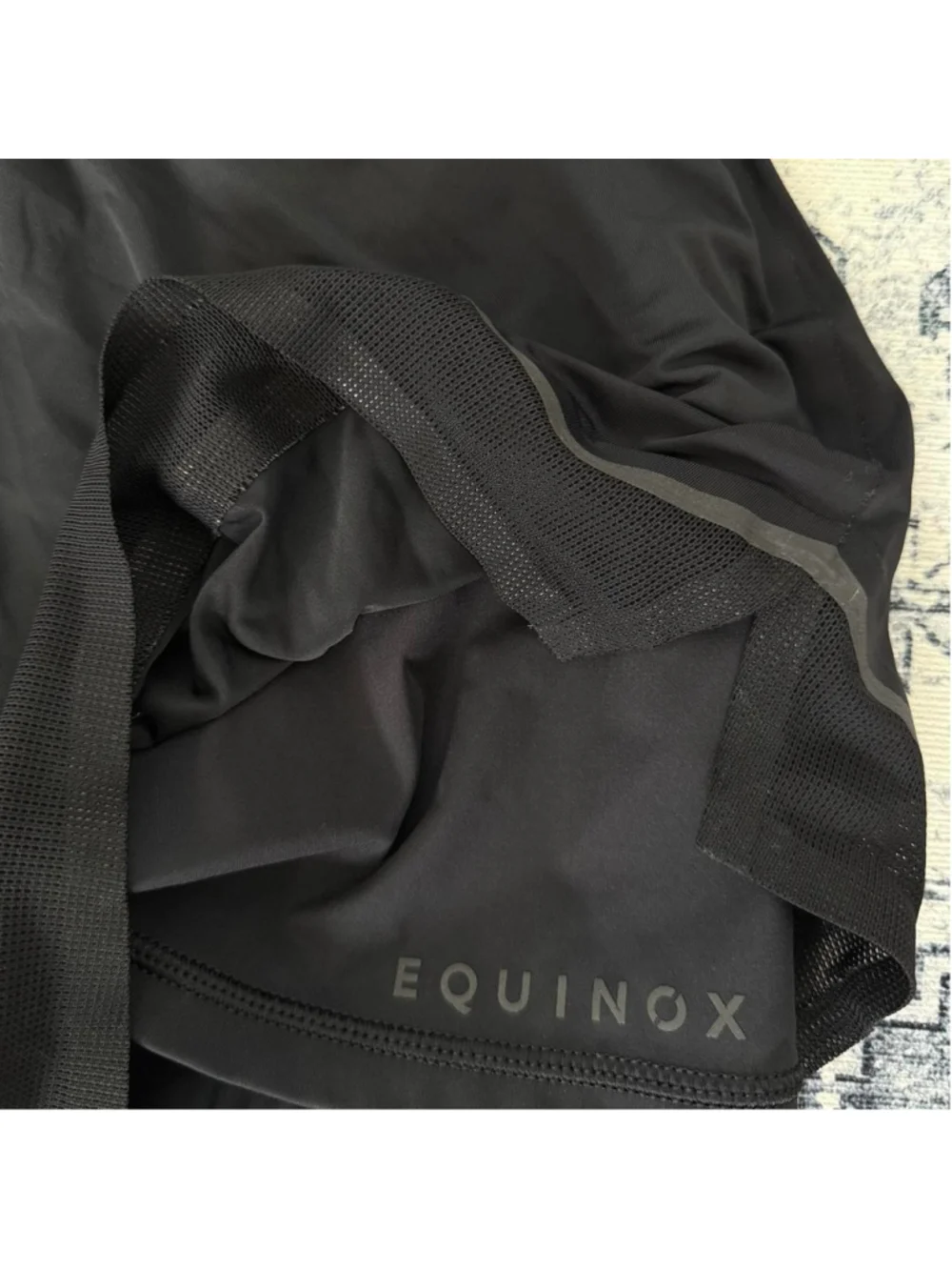 Equinox black athletic lined running shorts - Size M